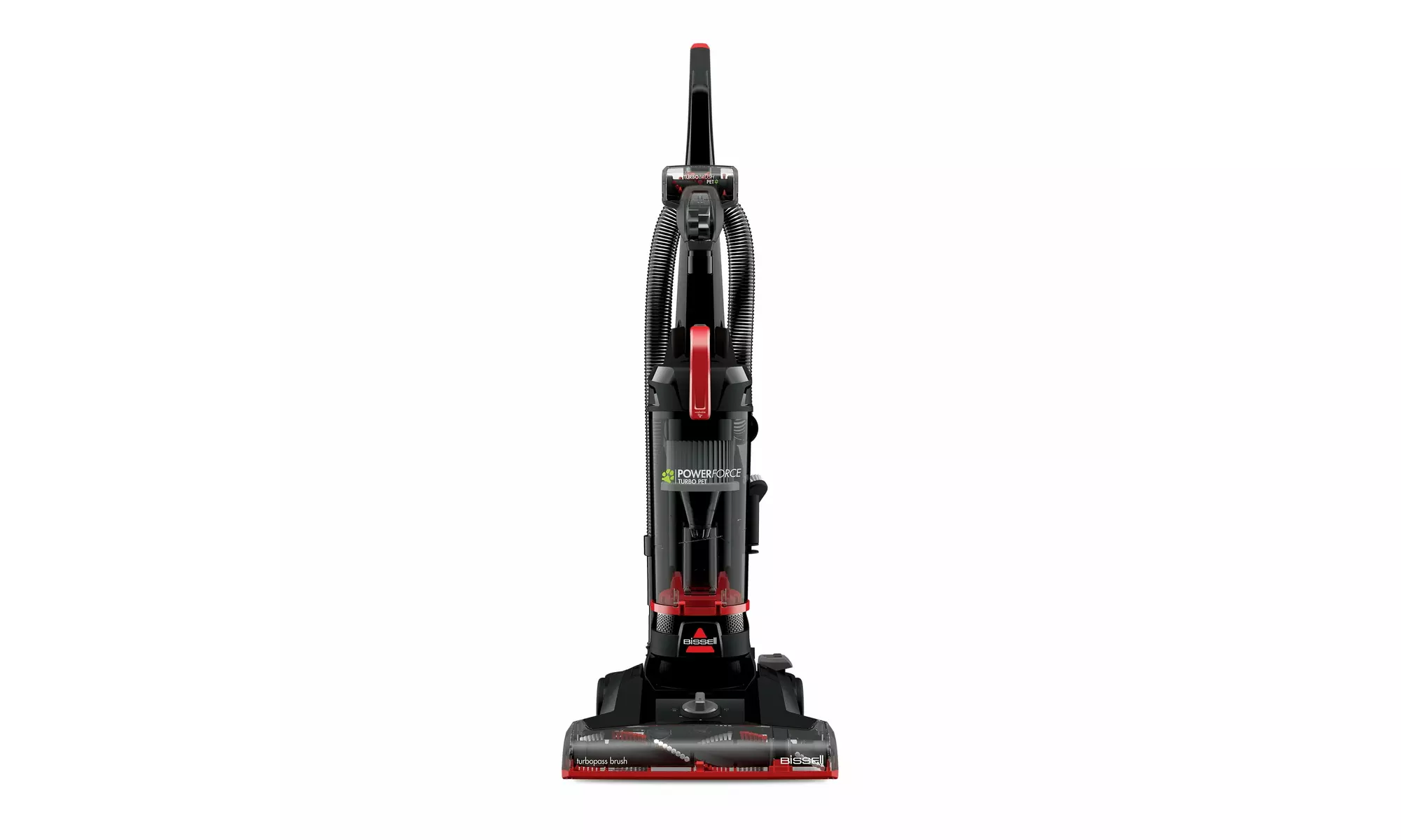 BISSELL PowerForce Helix Turbo Pet Upright Vacuum 3332 (Red) - New - Primary Image