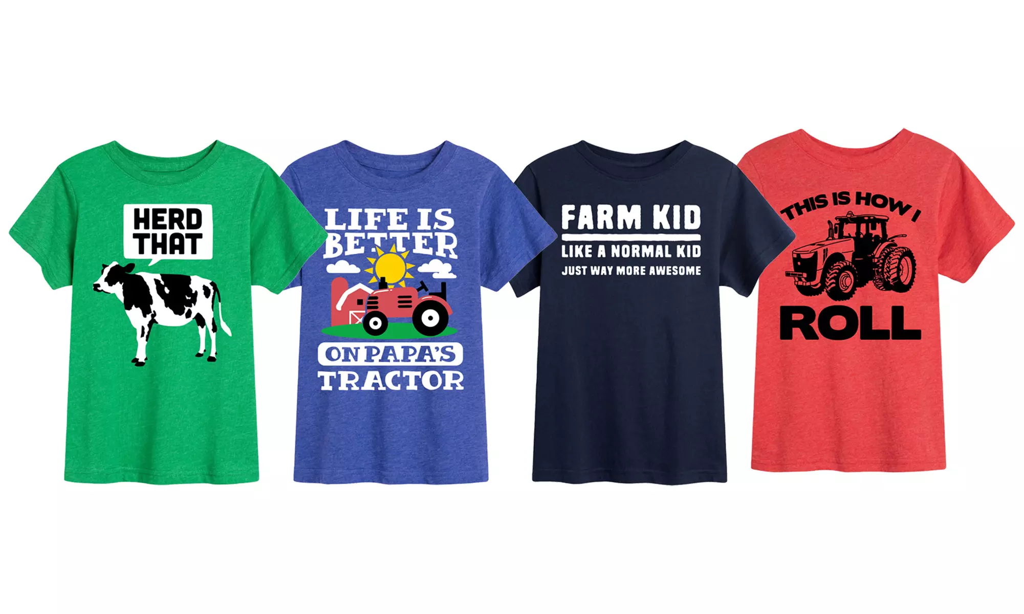 Instant Message: Papa's Tractor Farm Kid T-Shirts - Primary Image