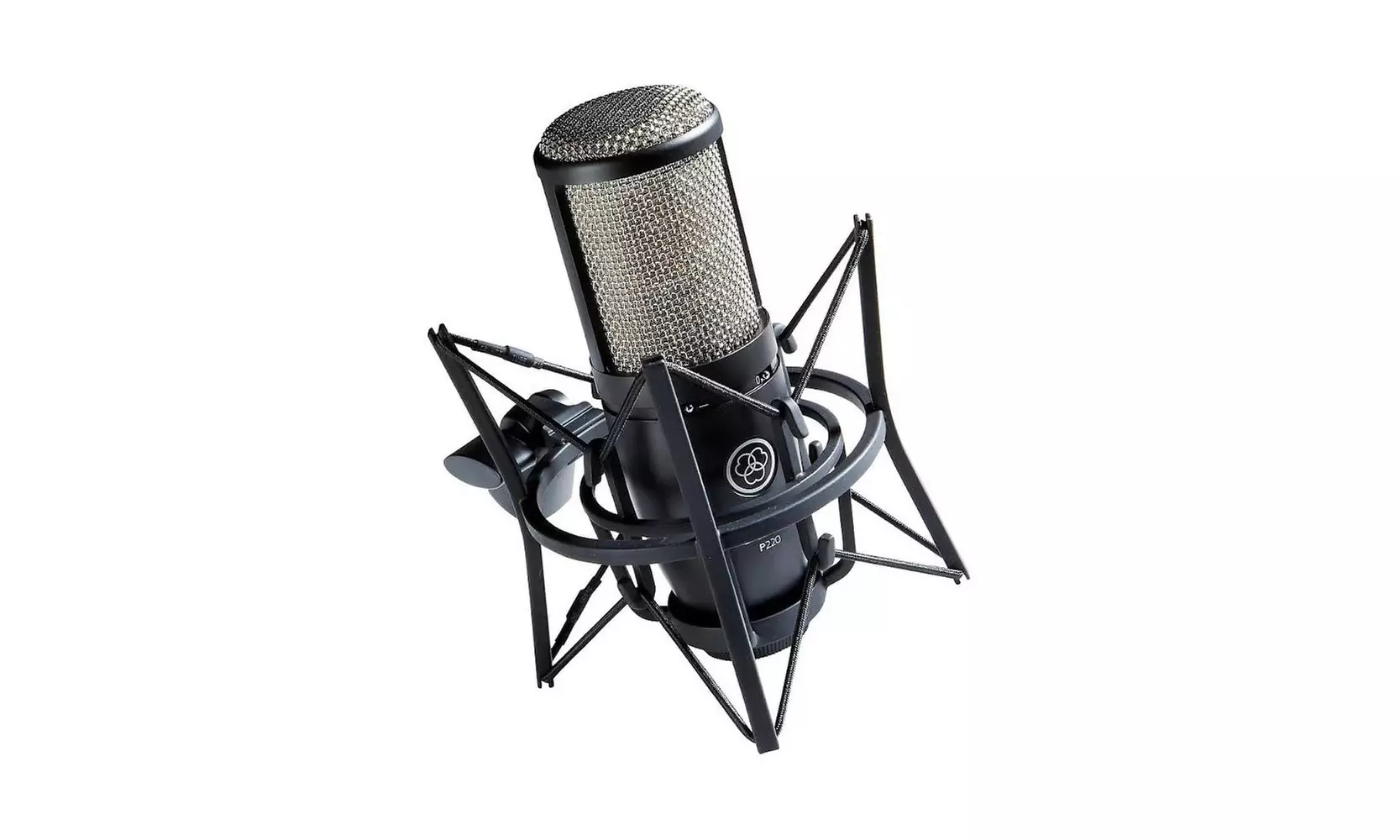 AKG P220 Condenser Microphone with Knox Gear Pop Filter and Boom Arm Stand - Second Medium