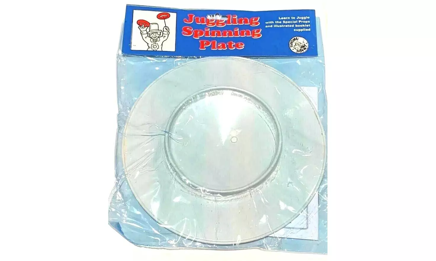 Deluxe METAL JUGGLING SPINNING PLATE 42 Wood Sticks Circus Trick Balancing Toy - Primary Image