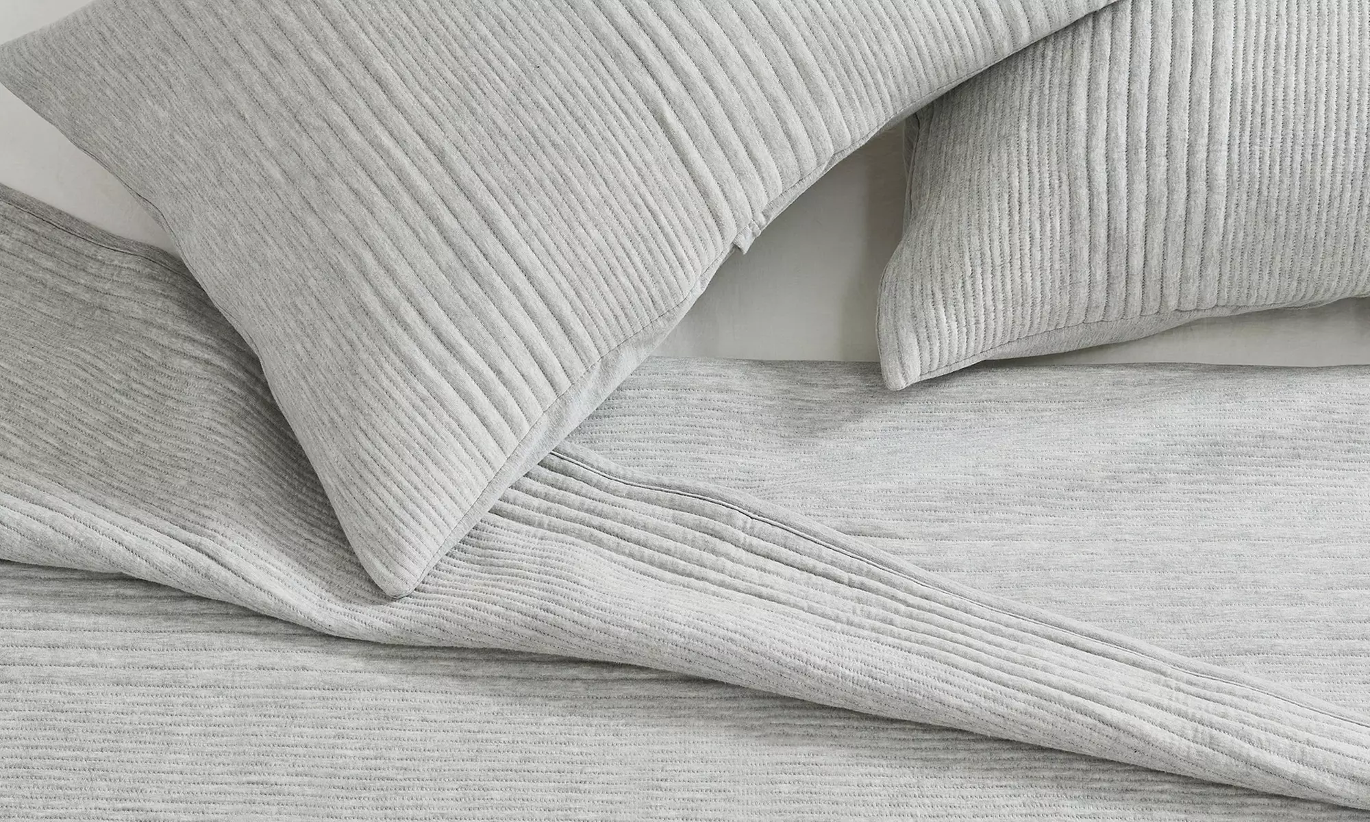 Ultra Soft Cotton Blend Jersey Knit Quilt Set