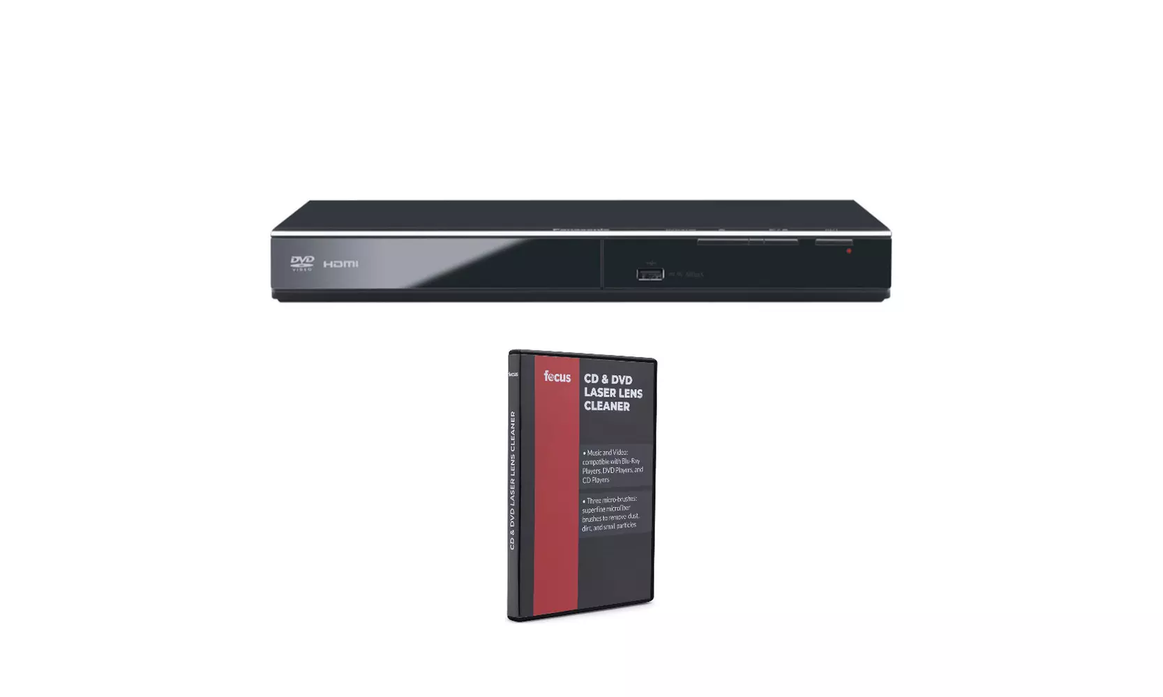 Panasonic DVD-S700 1080p Up-Convert DVD Player (Black) bundle - Primary Image