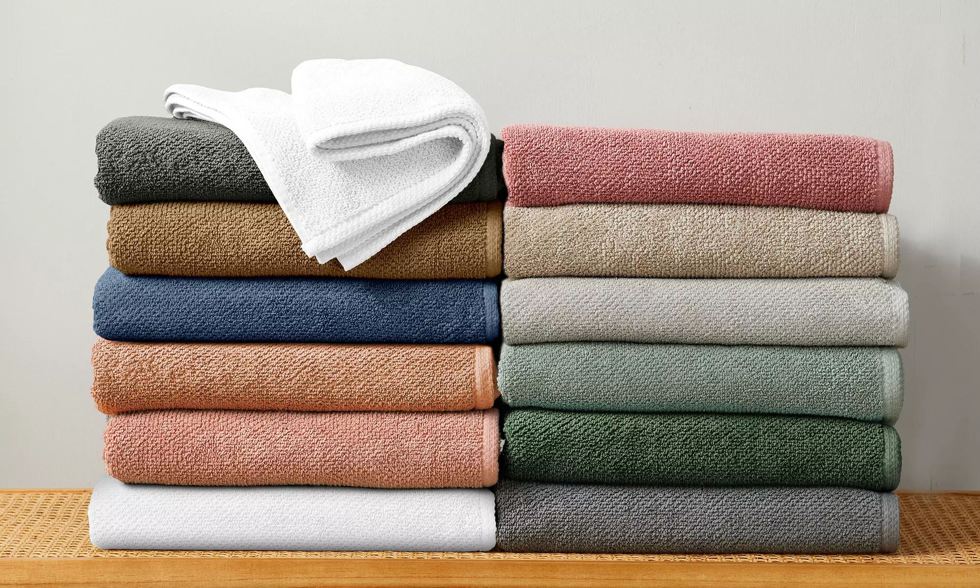 Sustainable FreshFolds 100% Cotton Absorbent and Quick-Dry Towel Collection