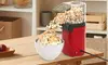 NewHome 1200W Hot Air Popcorn Maker with Butter Warmer and 8-Cup Capacity