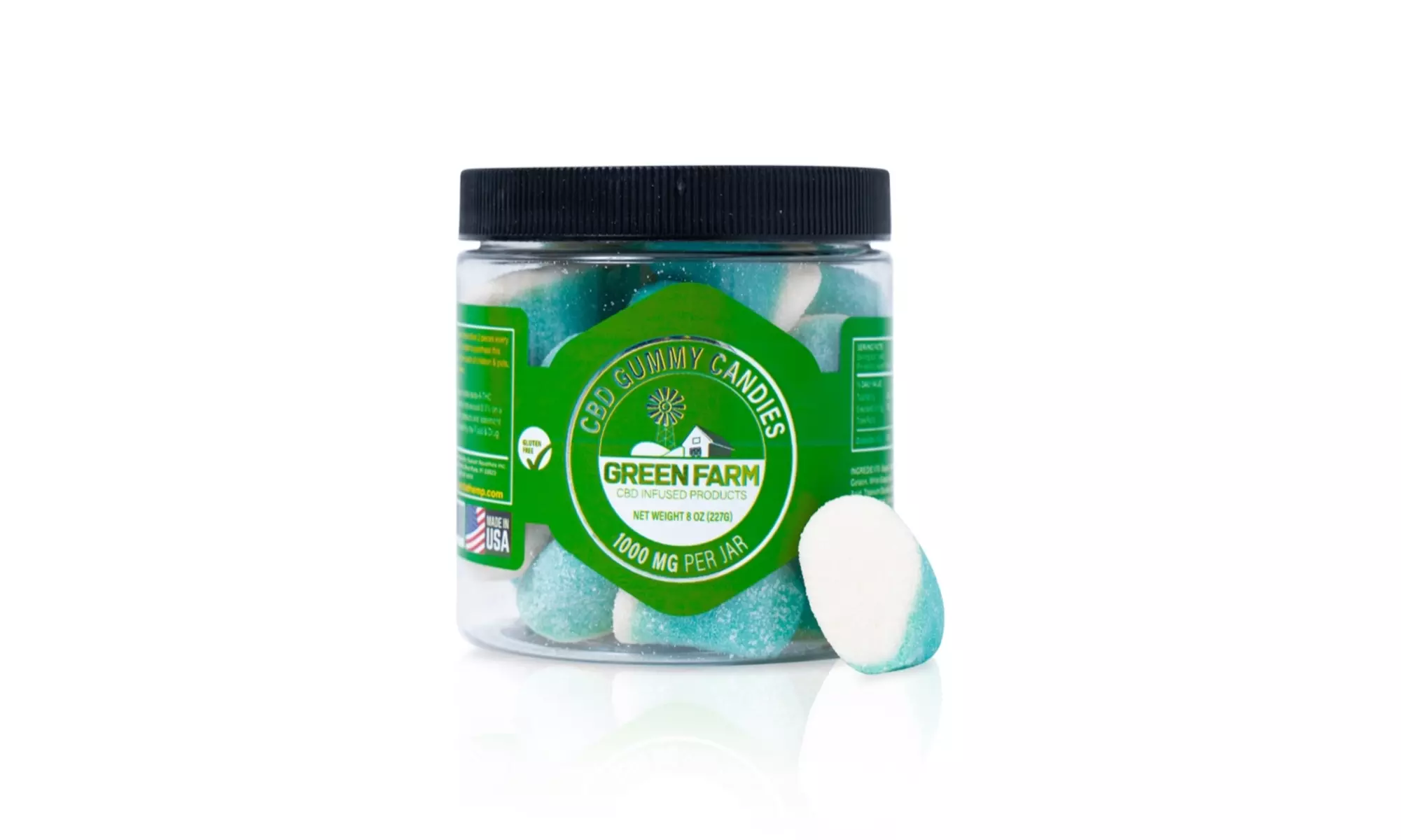 Fruit Flavored Gummies with 100% Organic CBD (500MG - 5000MG) from Green Farm