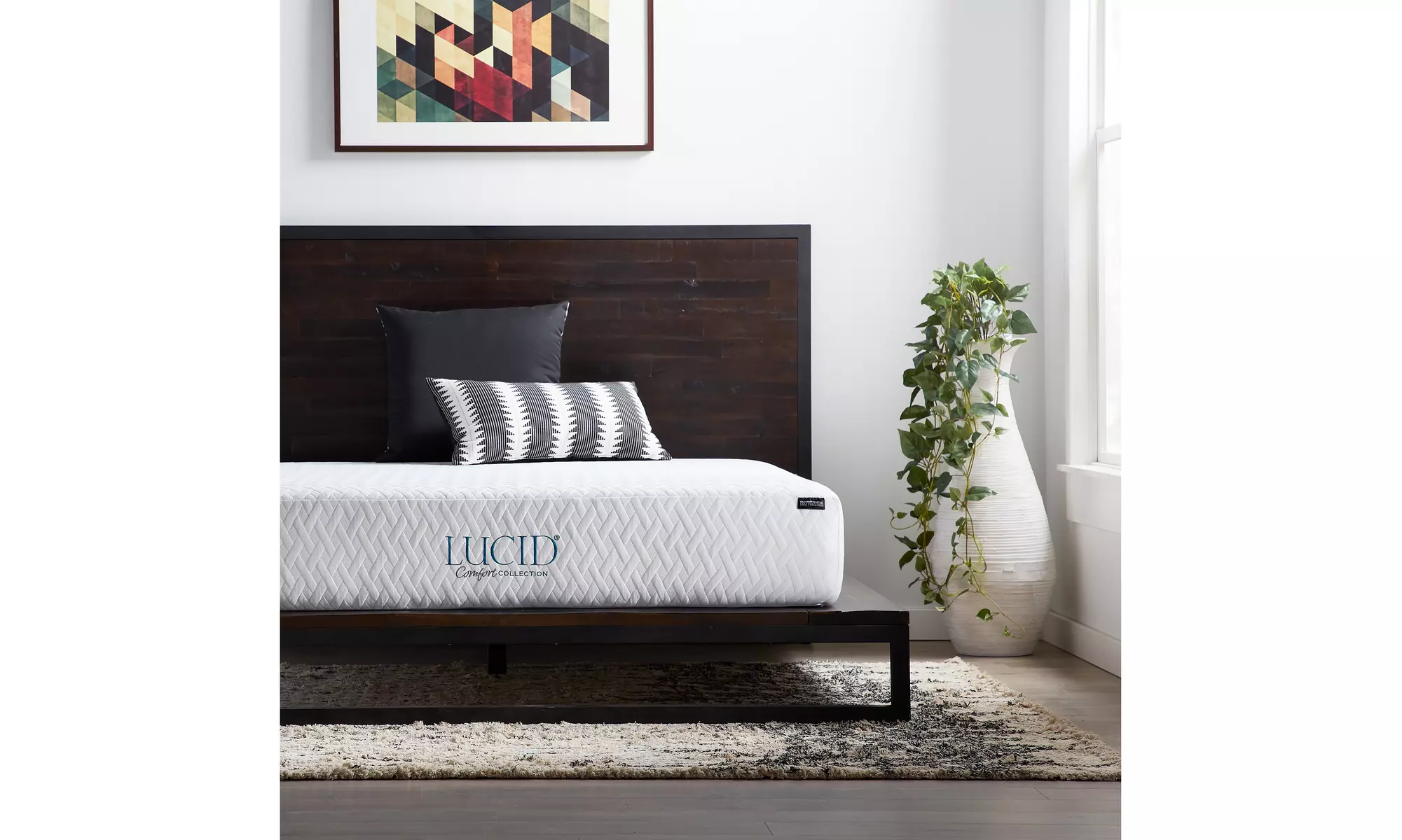 LUCID Comfort Collection 10-inch Gel Memory Foam Mattress - Mulitple Options - Primary Image