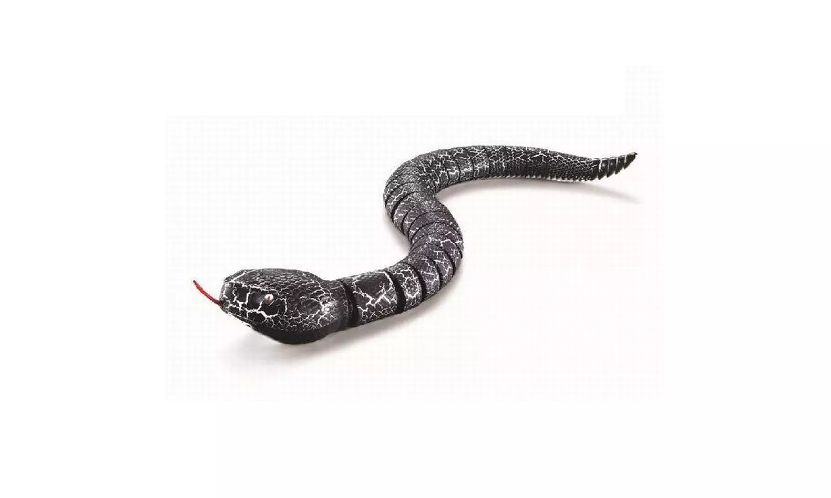 Remote Control Snake Rattlesnake Animal Trick Terrifying Mischief Toy Black - Primary Image