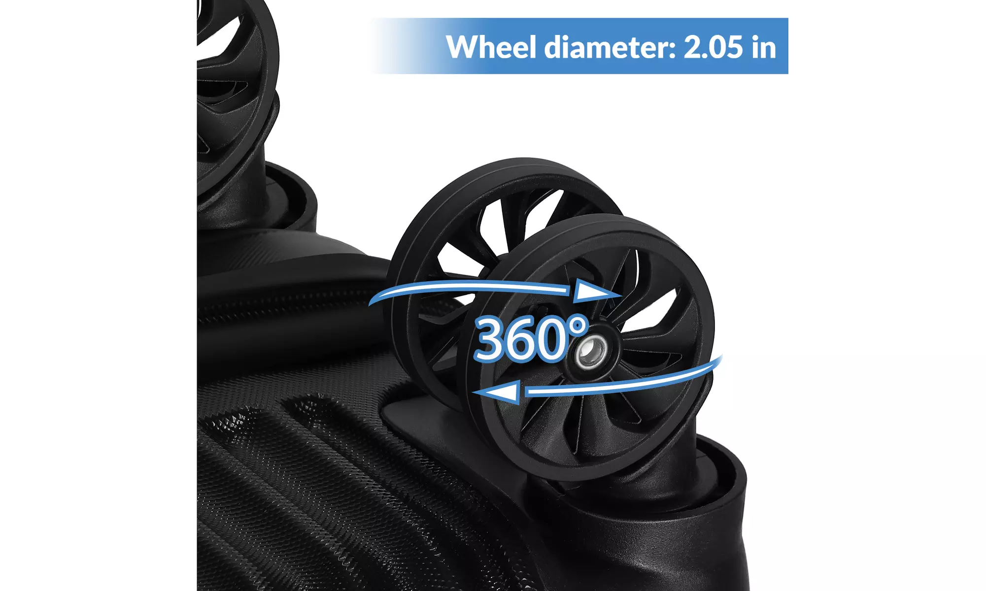 Dual Spinner Hard-Sided Carry-On Two-Piece Luggage Set