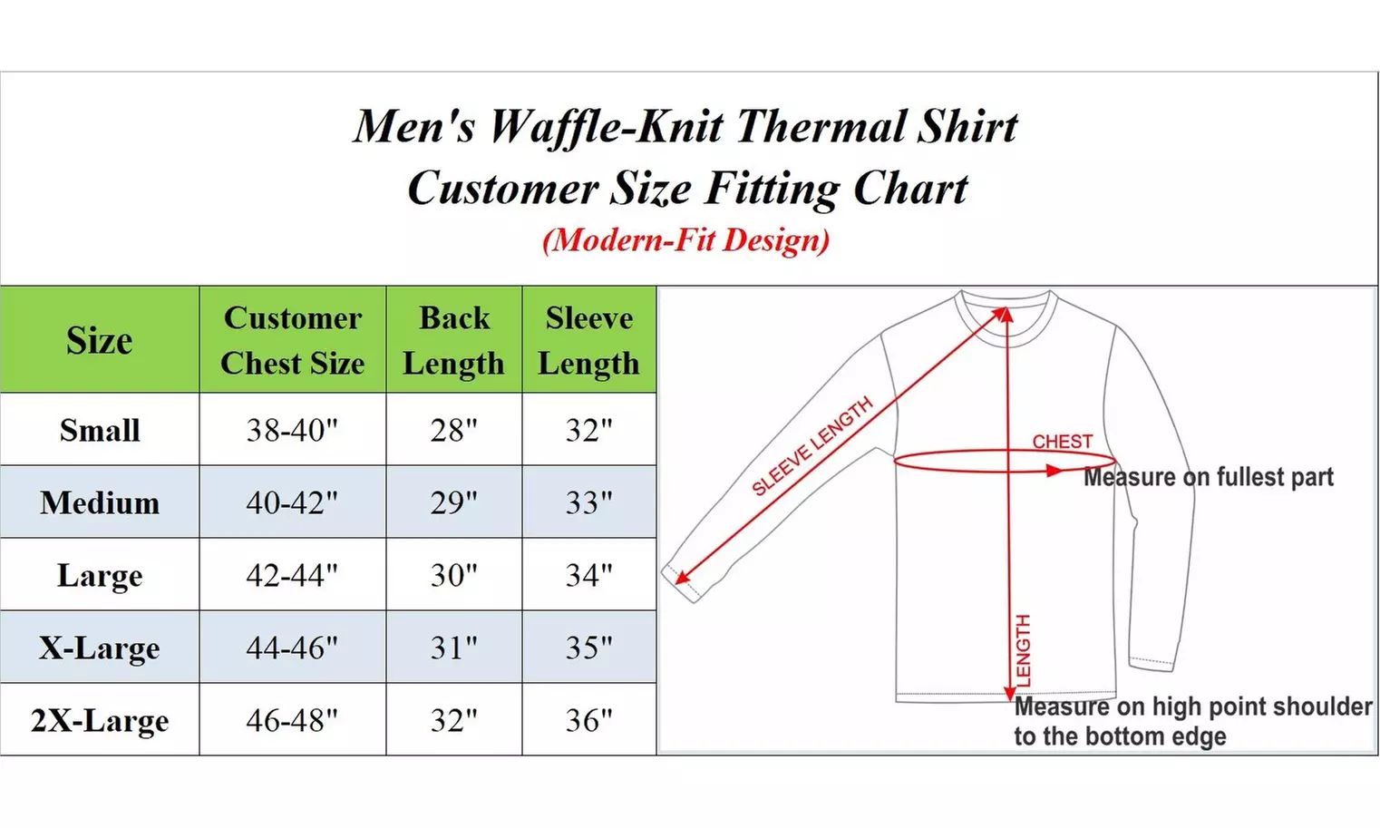 3-Pack Men's Long Sleeve Waffle-Knit V-Neck Thermal Shirts