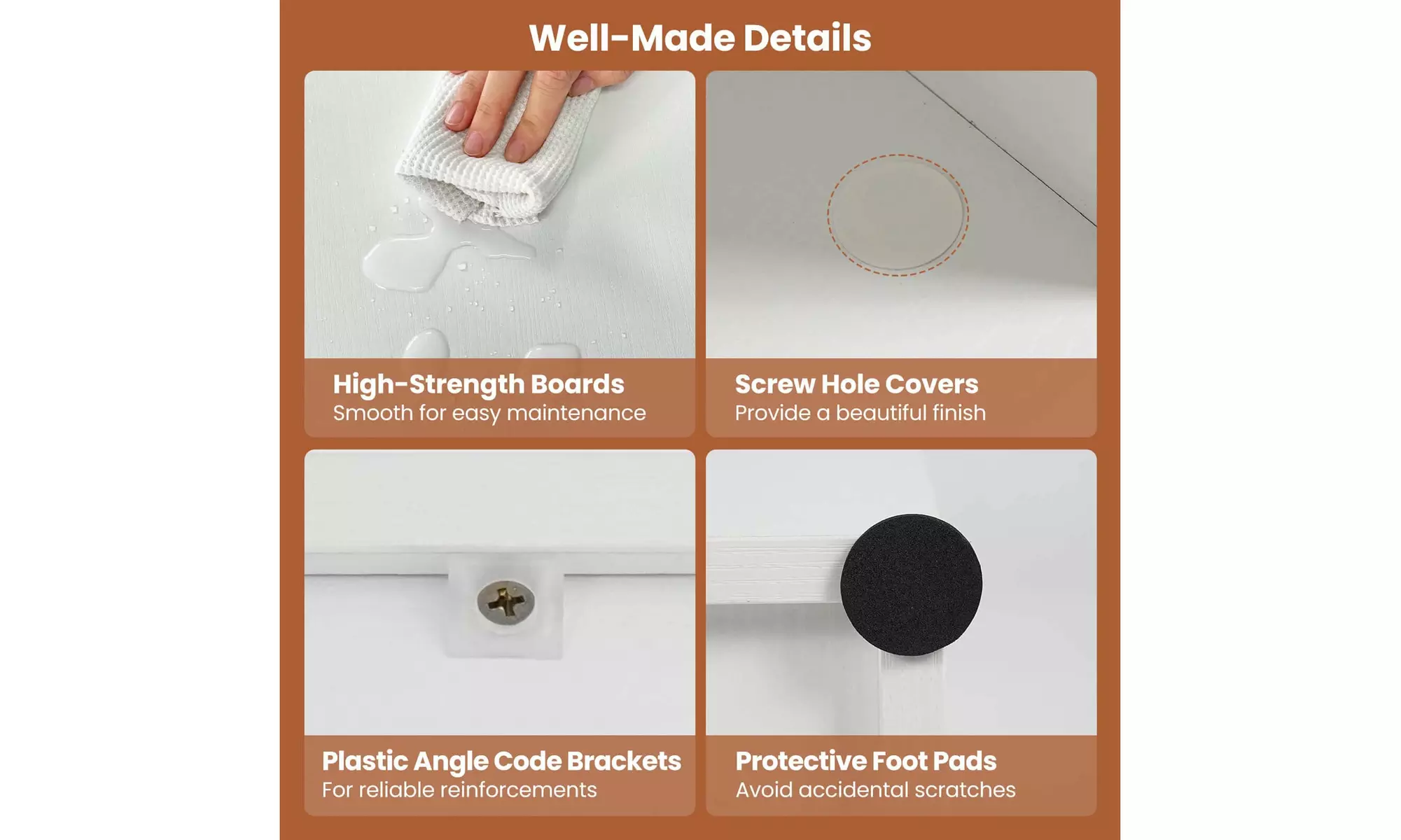 Costway Cube Storage Organizer Stackable Open Book Shelf for Small Space Storage