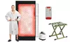 iMountek 1-Person Portable Steam Sauna Tent w/ 3L Steamer and Folding Chair
