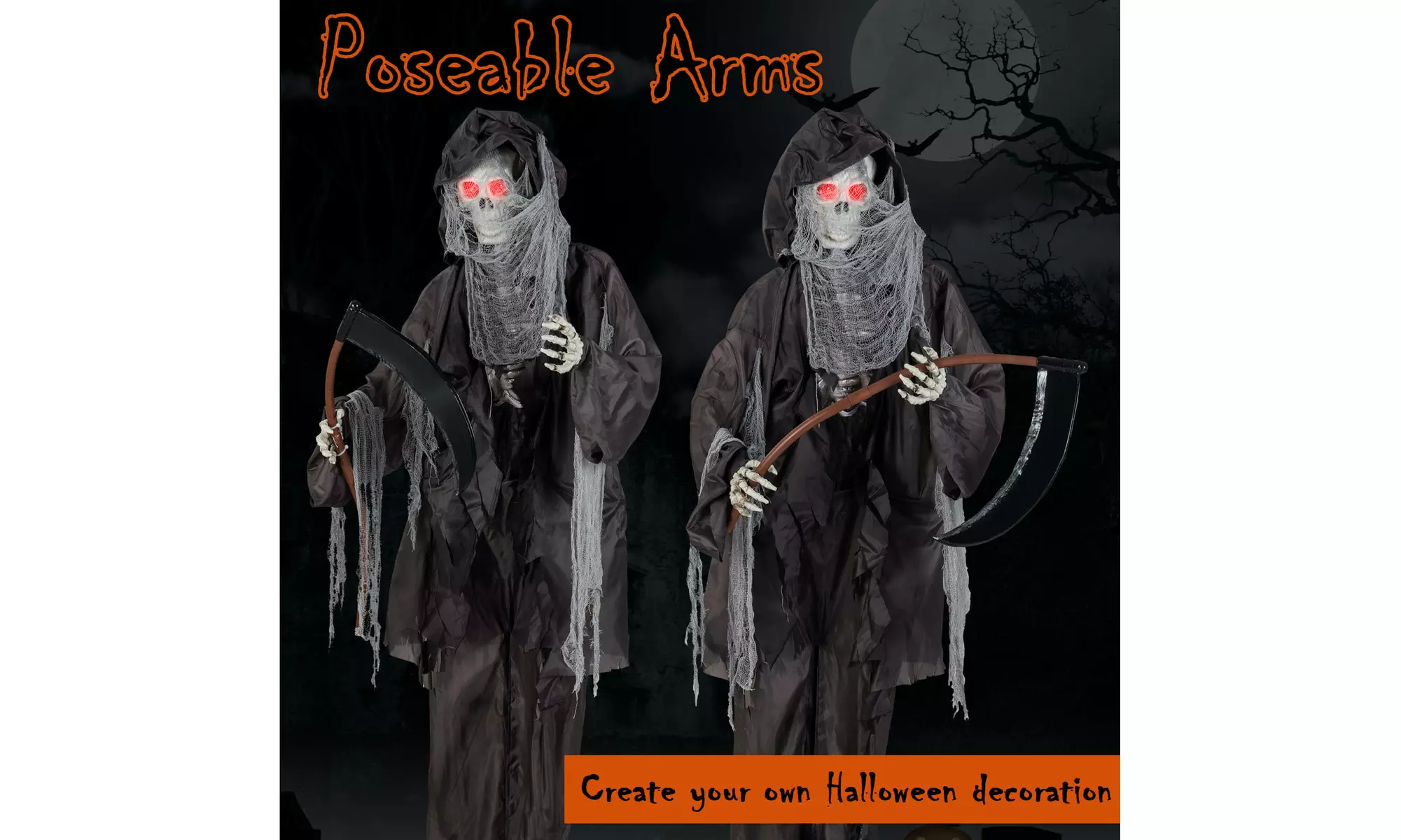 Animated Halloween Decorations: Bring Your Yard to Life by Costway