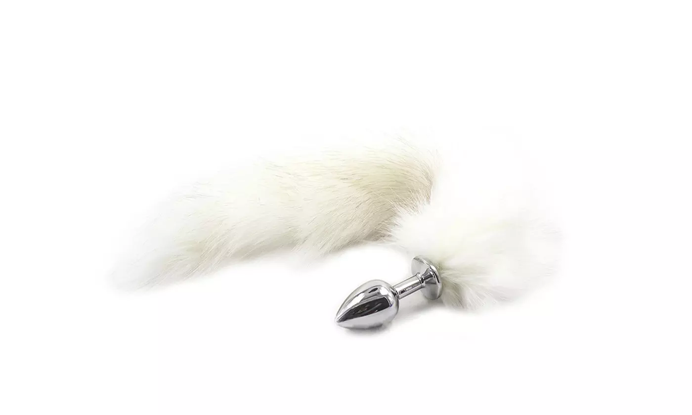 Aluminum Alloy Fox Tail Anal Plug Insert Sexy Toys Adult Cosplay
