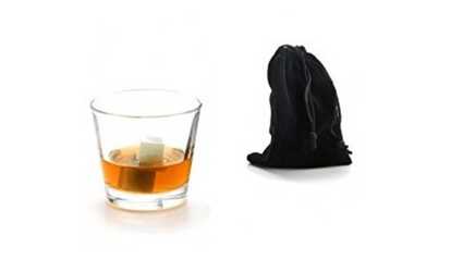 Premium Whiskey Stones (Set of 9) With Velvet Storage Pouch