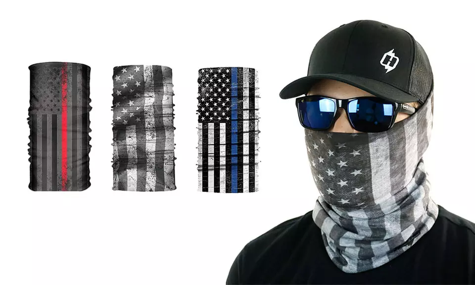 Distressed American Flag Ski Mask - Primary Image