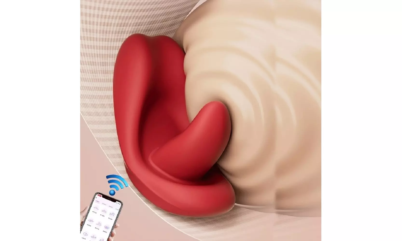 Dual-Motor Wearable Tongue Massager -  APP-Controlled with 10 Modes