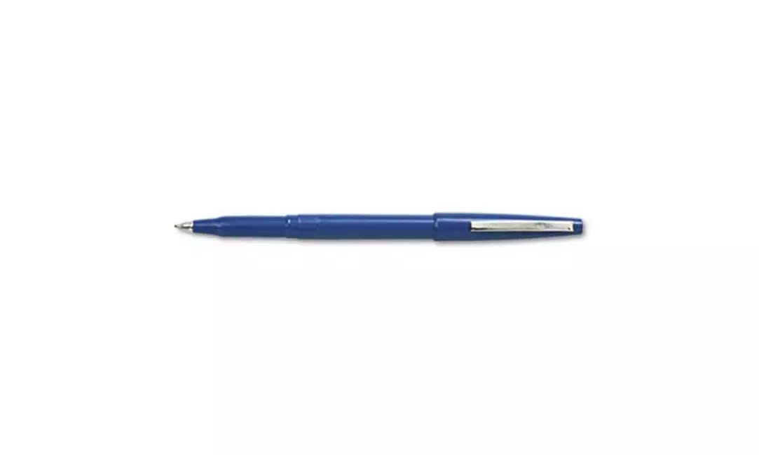 Pentel R100C Rolling Writer Roller Ball Capped Pen Blue Ink Medium Dozen - Second Medium