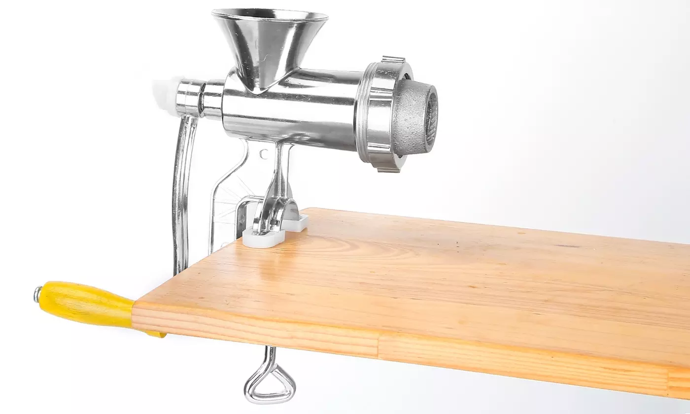 iMounTEK Heavy-Duty Manual Meat Grinder Hand-Crank Mincer with Sausage Maker