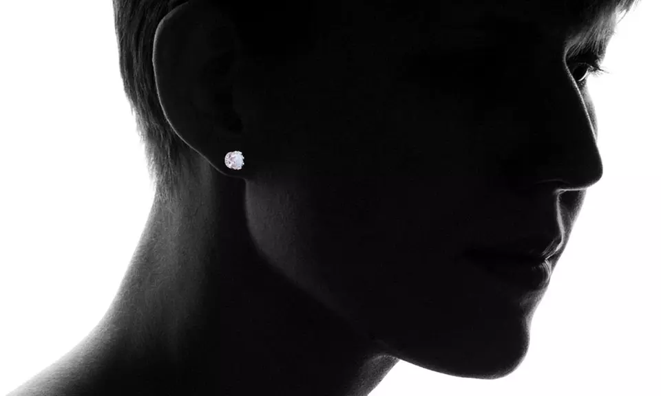 2.00 CTW Genuine Opal Crown Stud Earrings - Second Medium