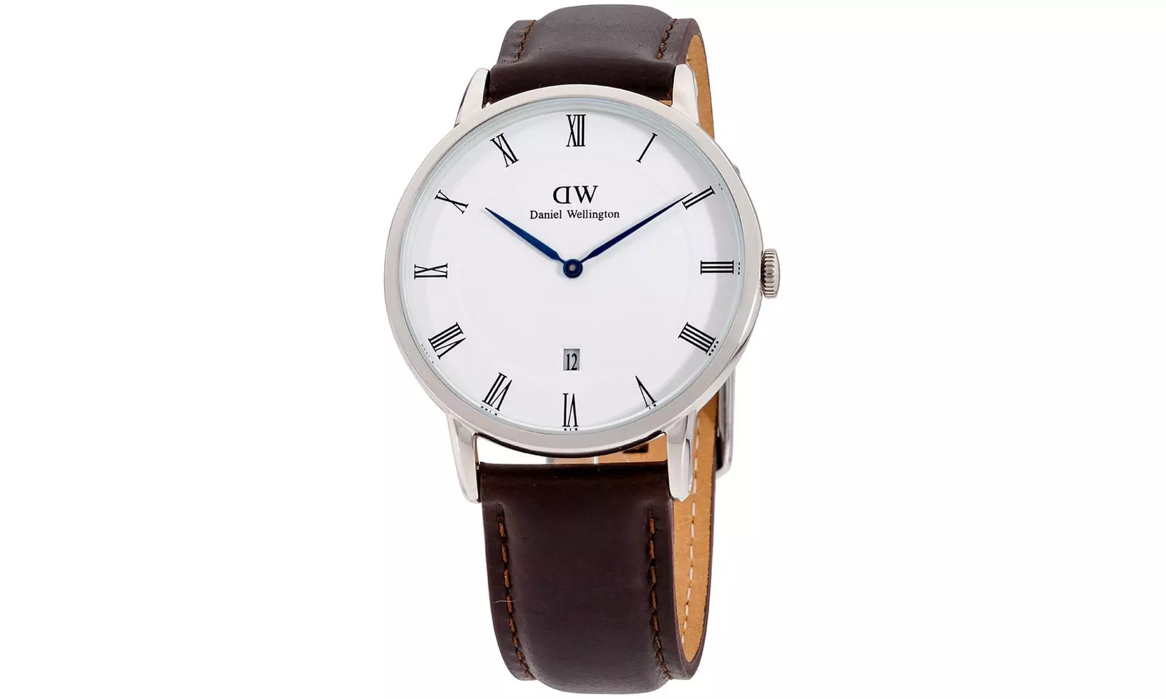 Daniel Wellington Dapper Bristol White Dial Leather Strap Men's Watch 1123DW - Primary Image