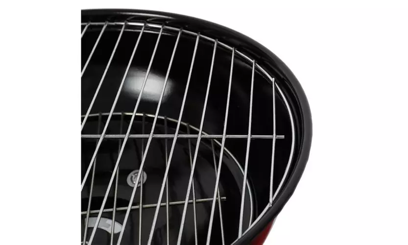 Portable Charcoal Grill Outdoor ,14" x 14.2" x 13.4" ,Red - Second Medium