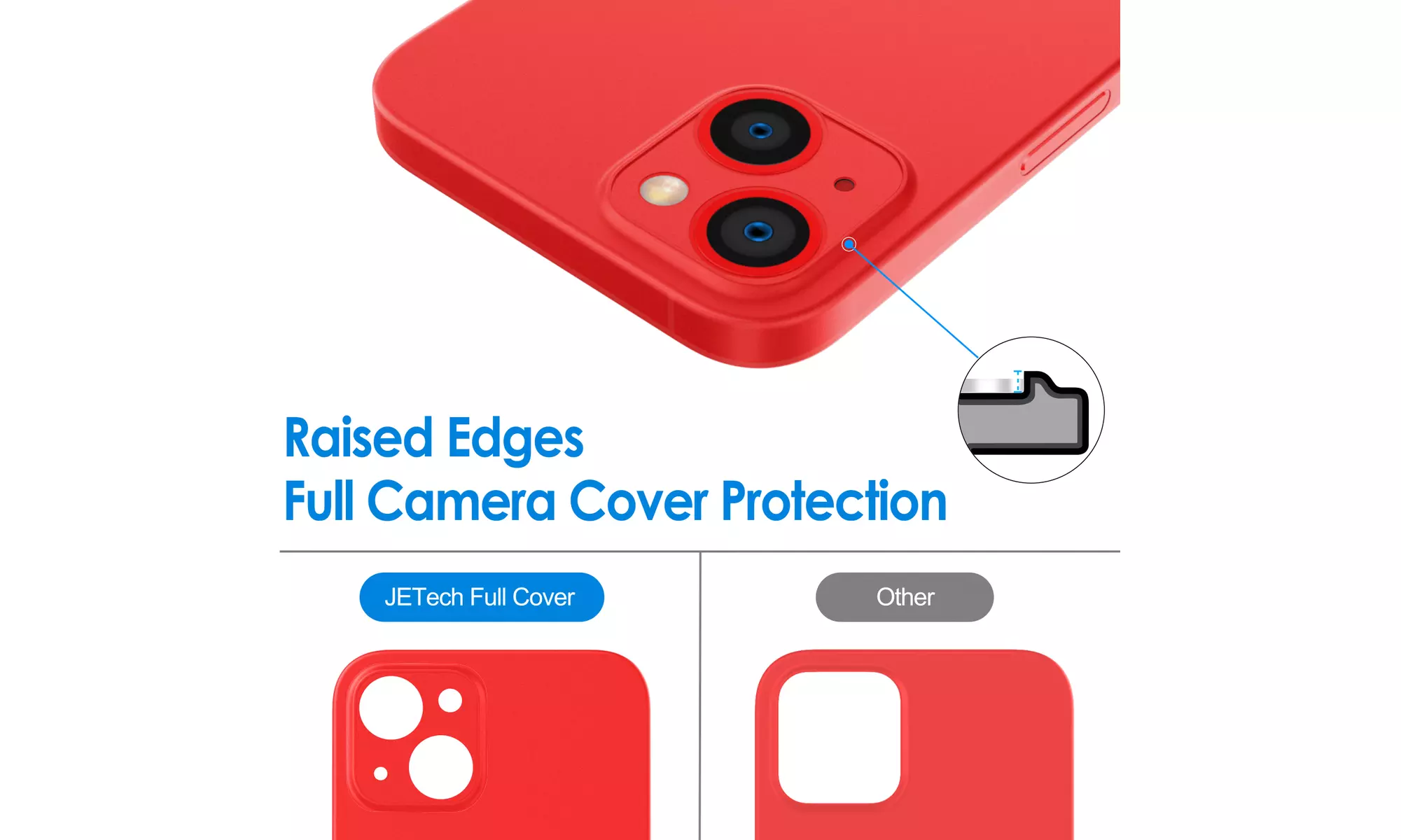 Ultra Slim Matte Case for iPhone 13, Camera Lens Full Protection Hard Thin Cover