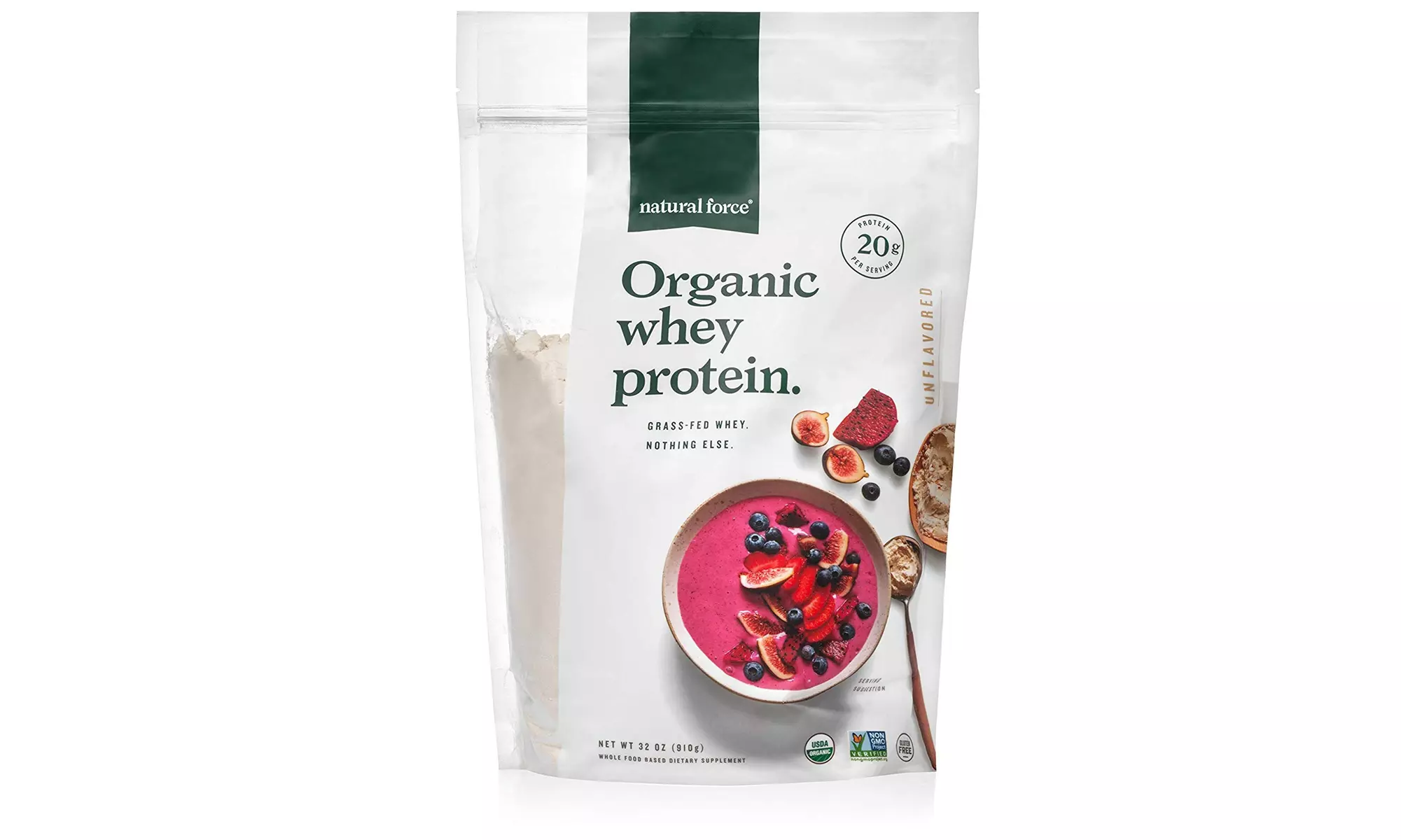 Natural Force Undenatured Organic Whey Protein Powder, 32 oz.  - Primary Image