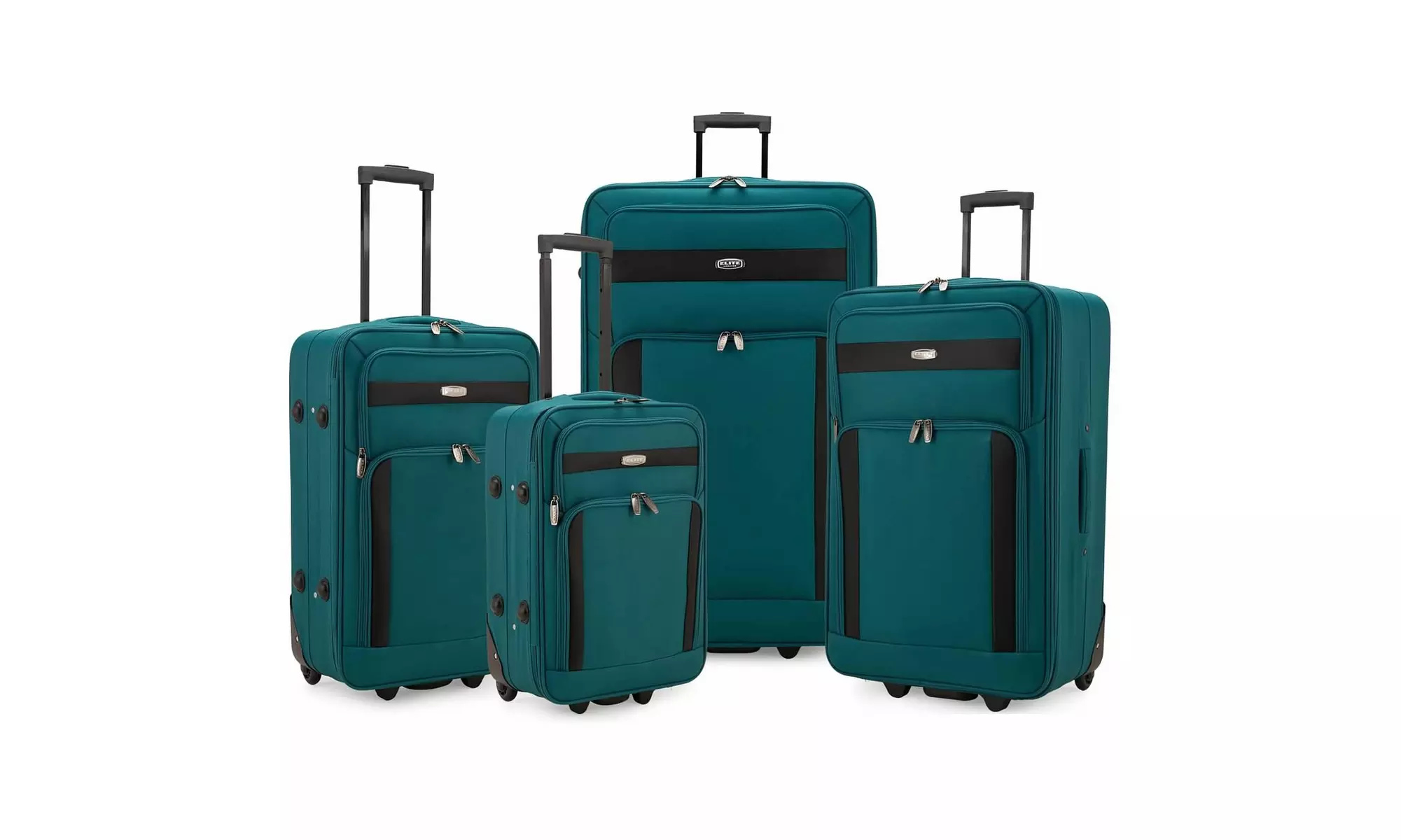  Elite Oversize Cedar 4 Pc Softside Lightwt Rolling Luggage Set - Primary Image