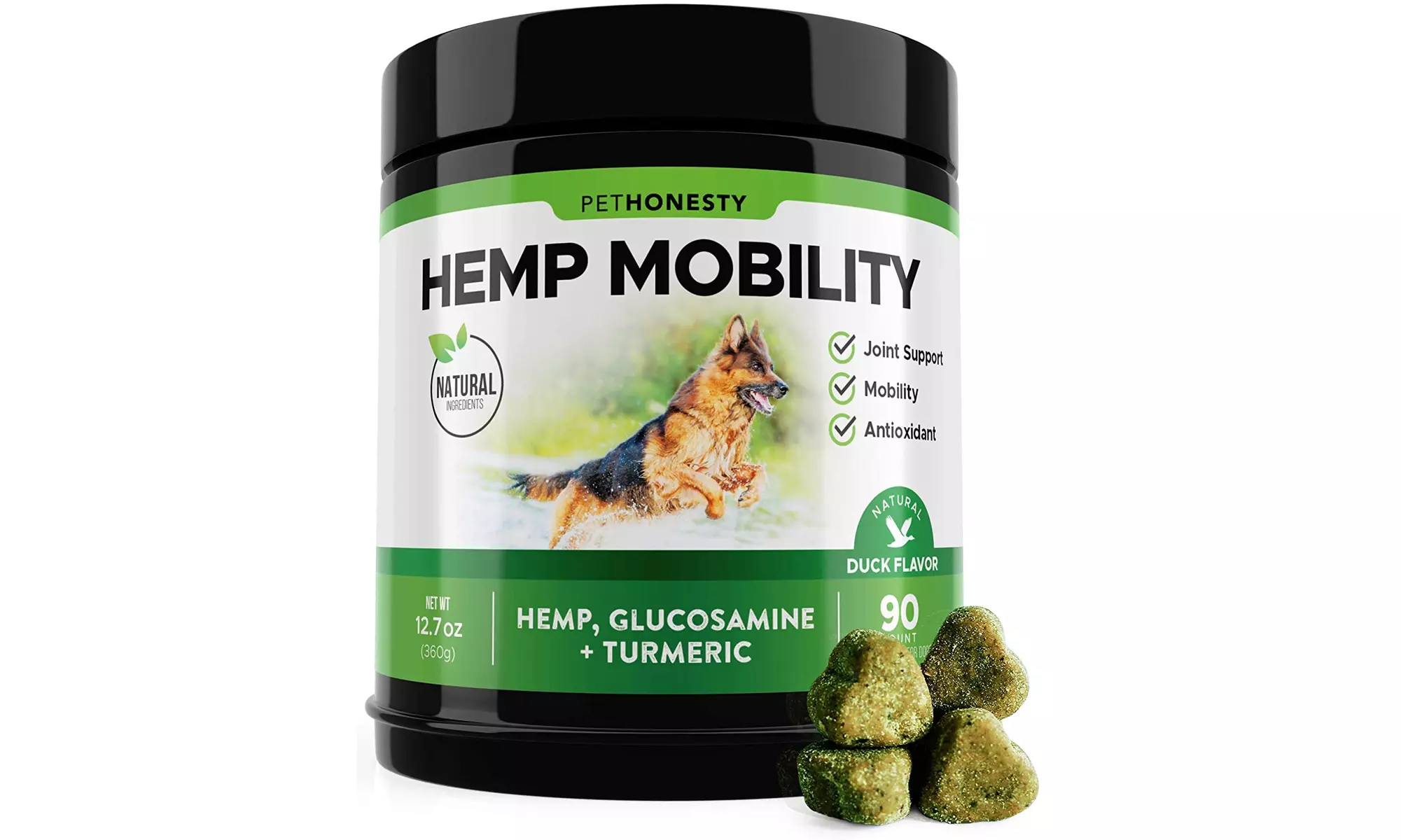 PetHonesty Hemp Hip & Joint Supplement for Dogs w/Hemp Oil and Hemp Powder - Primary Image