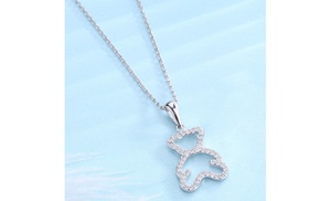 18K White Gold Plated Teddy B...