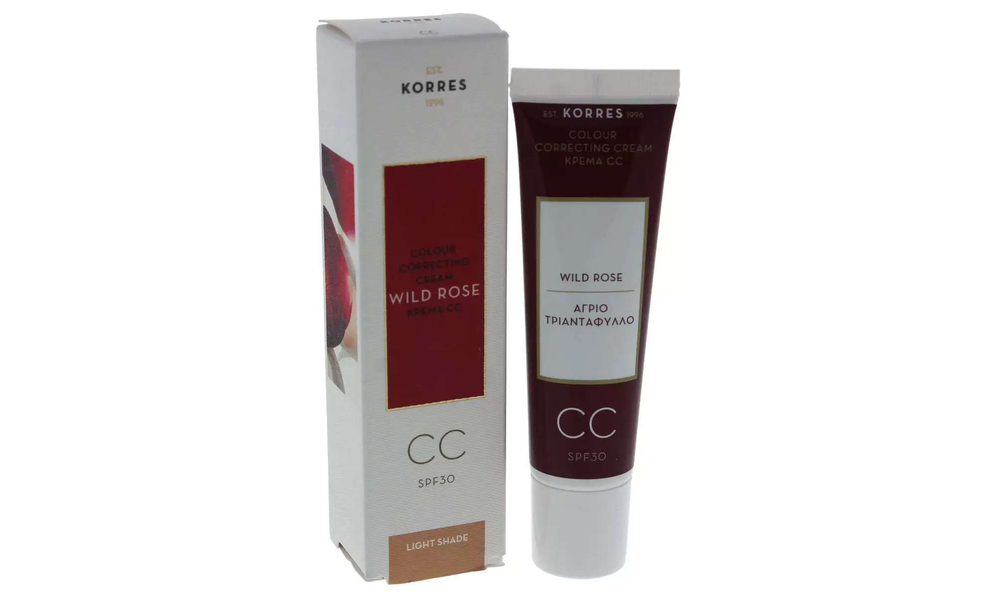Korres Wild Rose CC Colour Correcting Cream SPF 30  Light Shade for Women - Primary Image