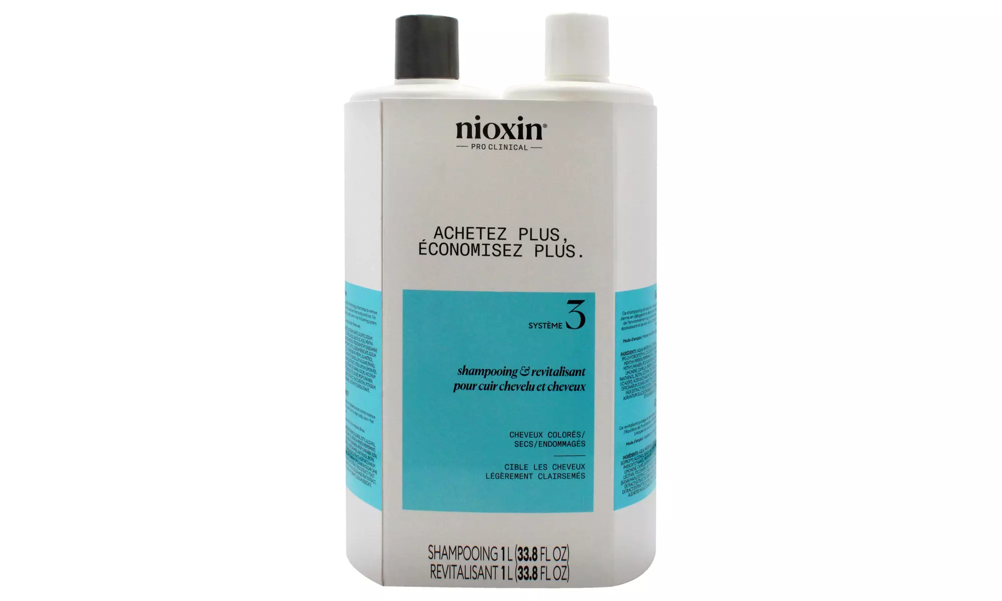 Nioxin System 1, 2, 3 & 4 Shampoo and Conditioner Duo 33.8 Fl. Oz.