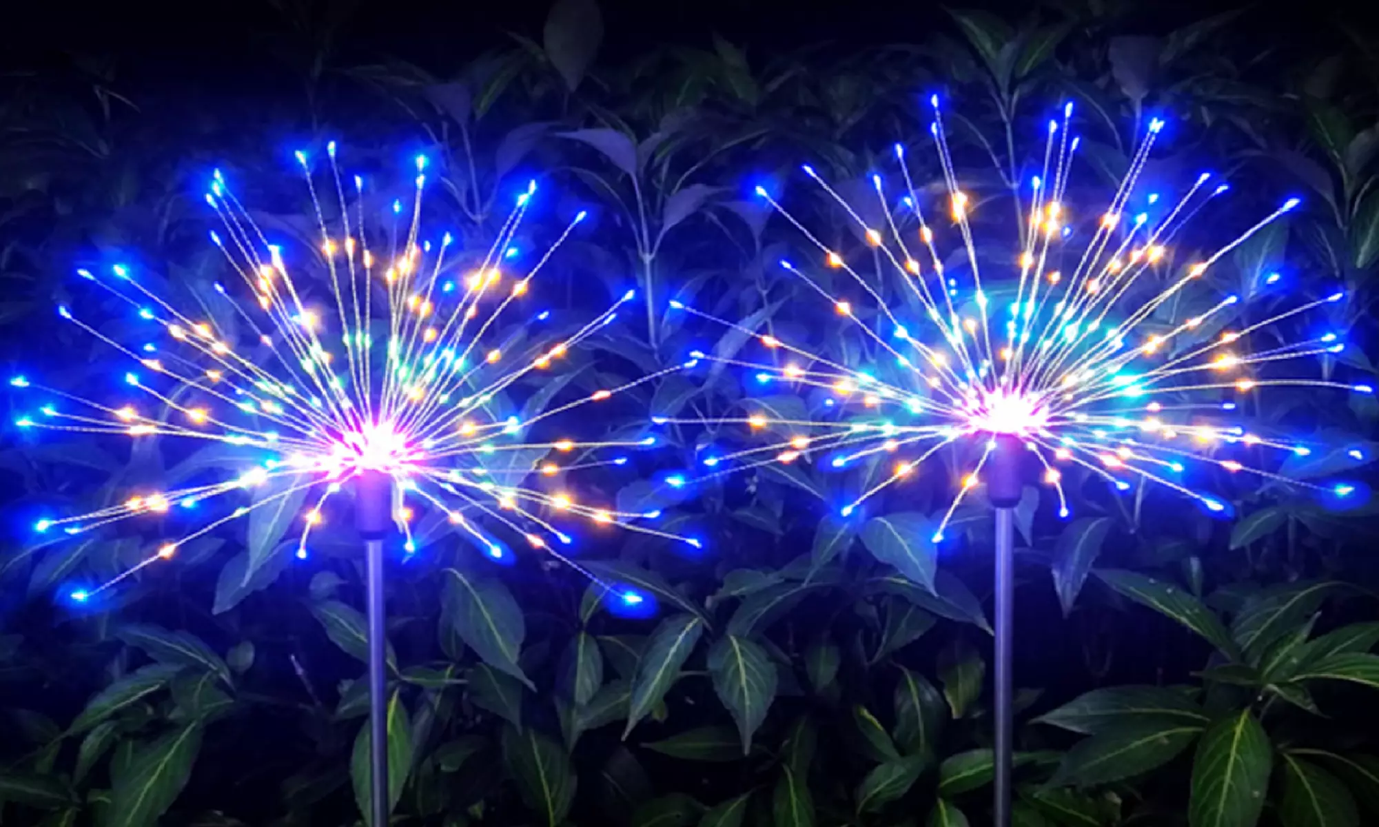 Two-Packs of SolarEra LED Solar Firework Outdoor Garden Lights