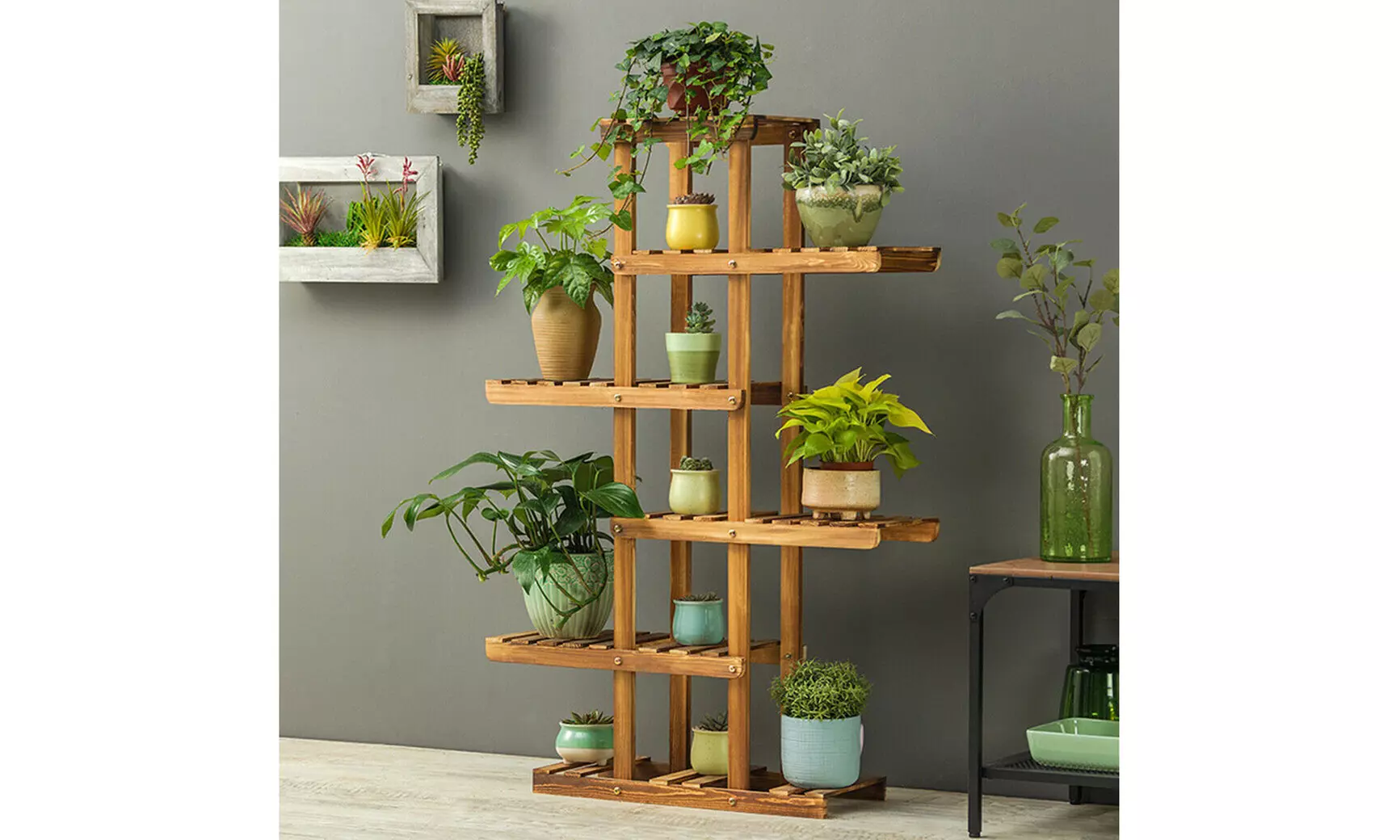 Pro Plant Stand 6 Tier Flower Display Best for Yard Garden Outdoor Indoor Living - Primary Image