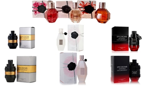 groupon Viktor & Rolf Flowerbomb or Spicebomb Collection Unisex Eau de Toilette Spray in rgb
