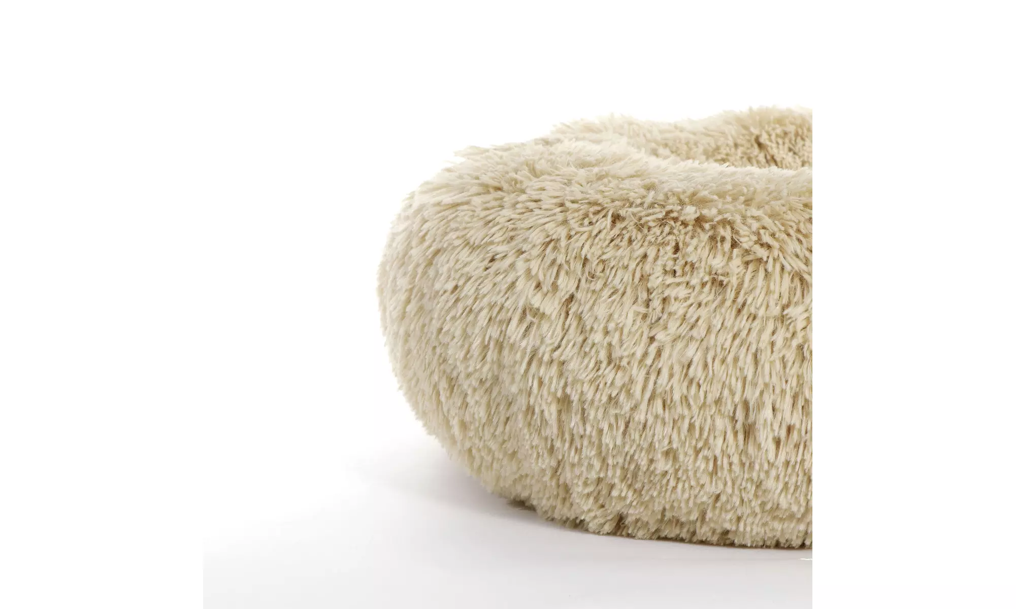 Large Shaggy Fluffy Pet Bed Dog Cat Donut Cuddler Cushion Mats Machine Washable - Image 5