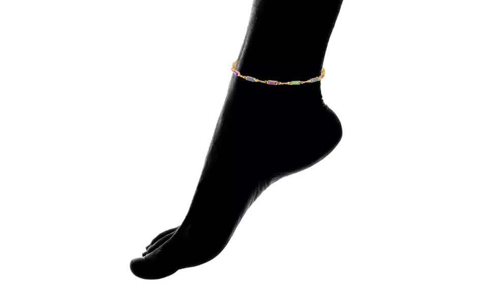 18K Gold Plated Anklet - Second Medium