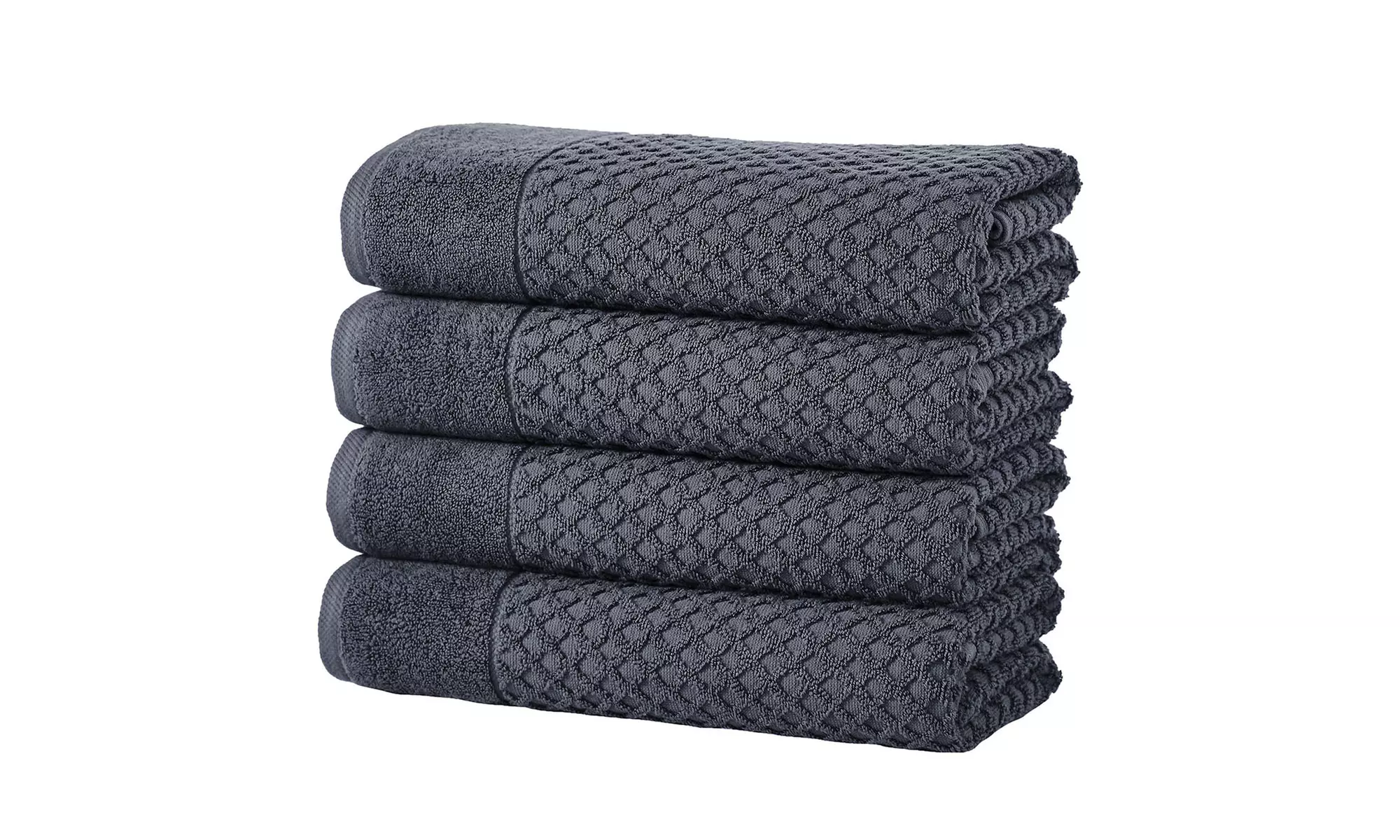 Ultra-Soft 100% Cotton Diamond Waffle Bath Towels