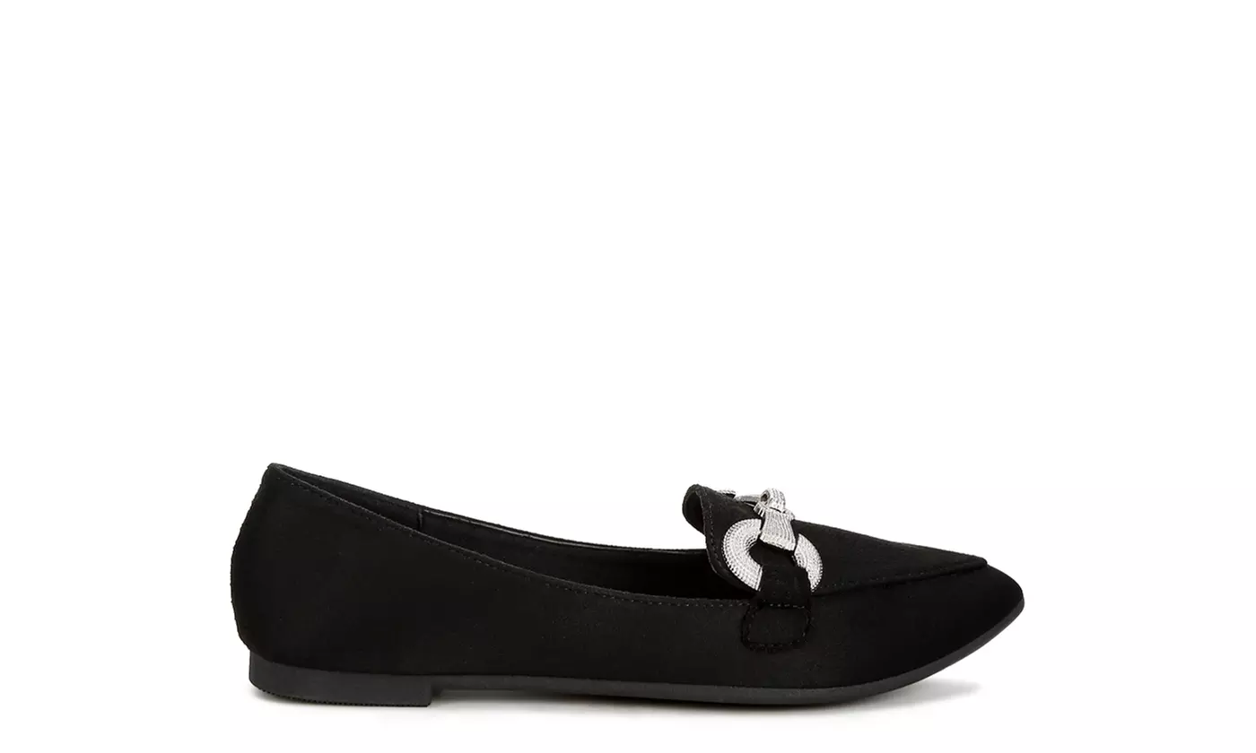 London Rag Fembot Horsebit Detail Flexible Loafers