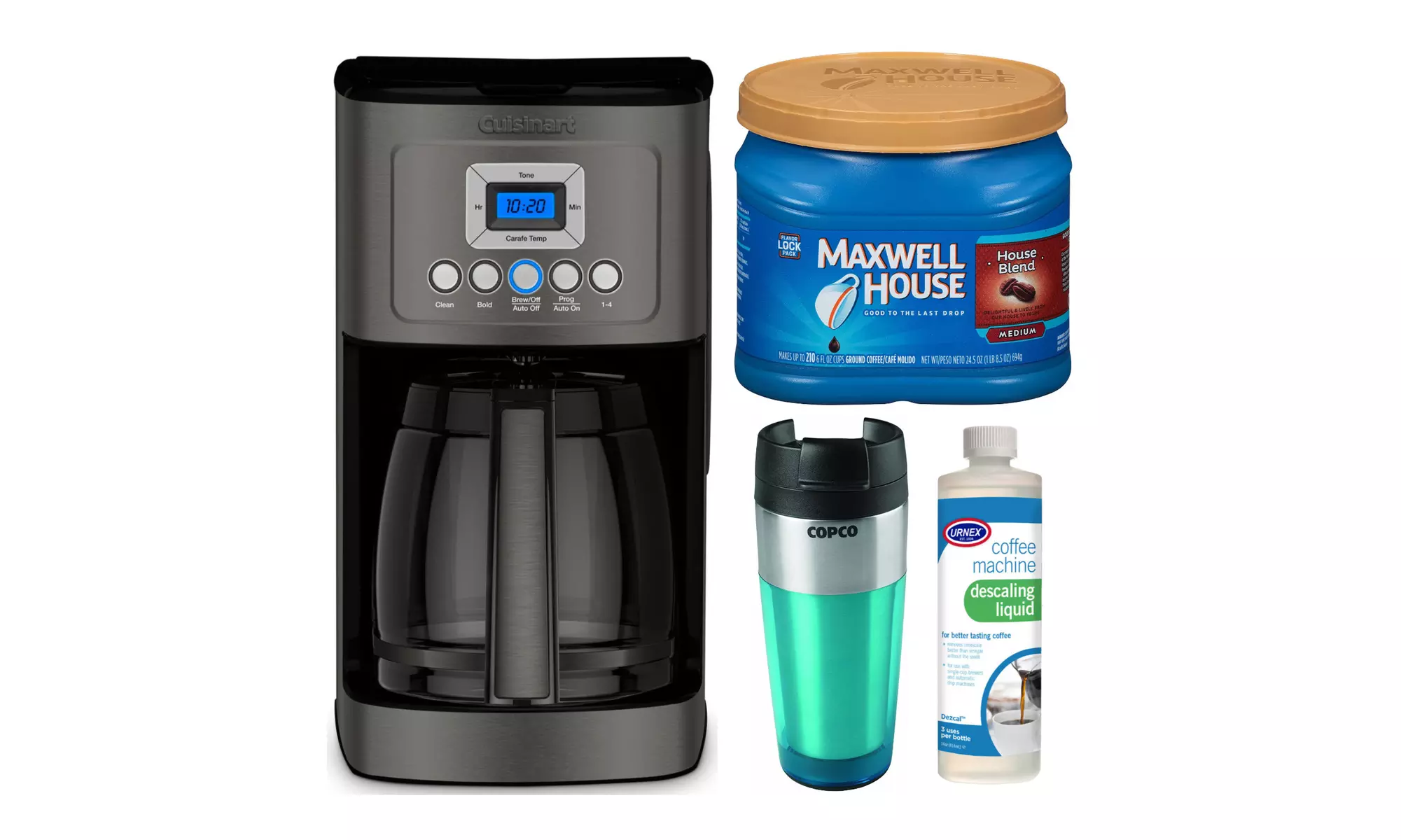 Cuisinart DCC-3200BKS 14-Cup Programmable Coffeemaker with Ground Coffee Bundle - Primary Image