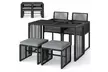 Costway Five-Piece Rattan-Effect Outdoor Dining Set - Second Medium