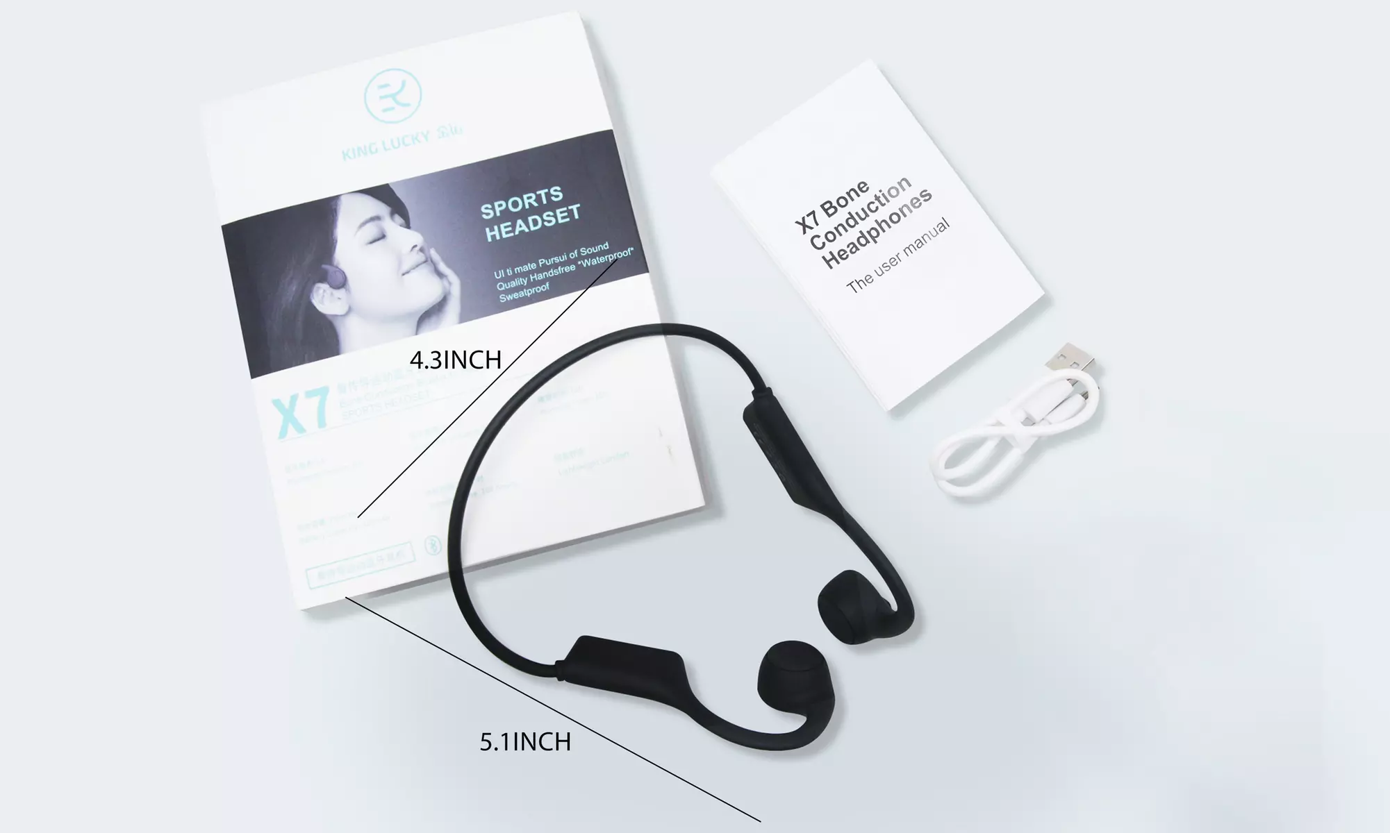 Bone Conduction Headphones Air Open Ear Wireless Earphone Bluetooth Headset