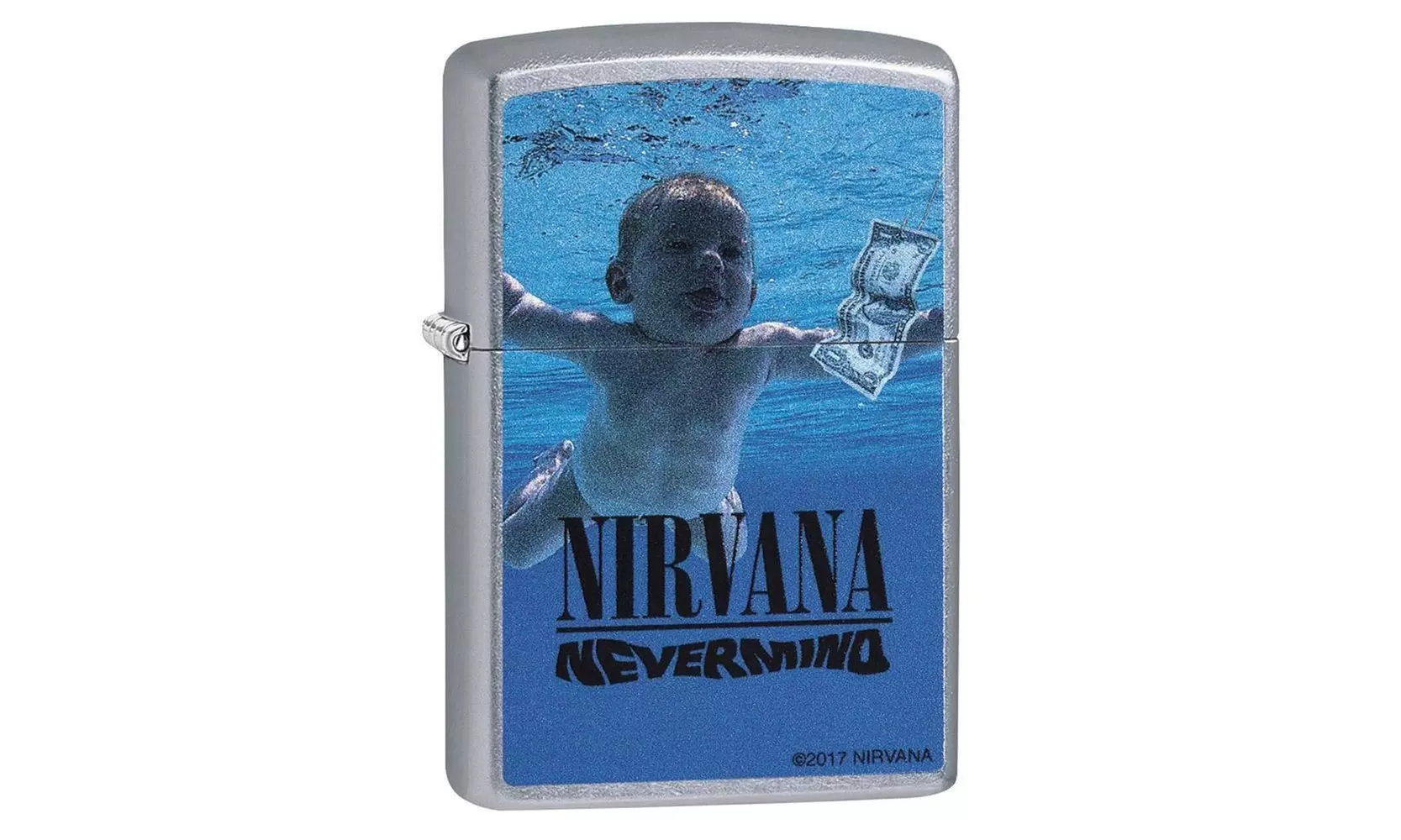 Zippo Nirvana Nevermind Lighter, Street Chrome #29713 - Primary Image