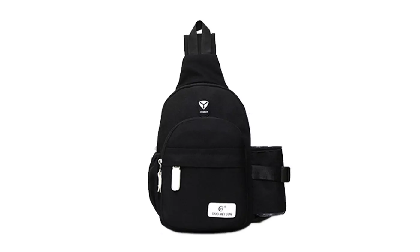 Nylon Crossbody Shoulder Chest Cycle Sling Bag Travel Backpack for Men Women