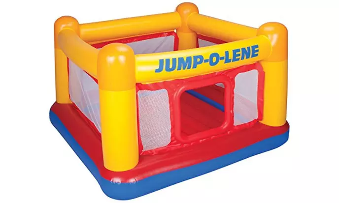 Intex Playhouse Jump-O-Lene Inflatable Bouncer, 68" X 68" X 44", for Ages 3-6 - Primary Image