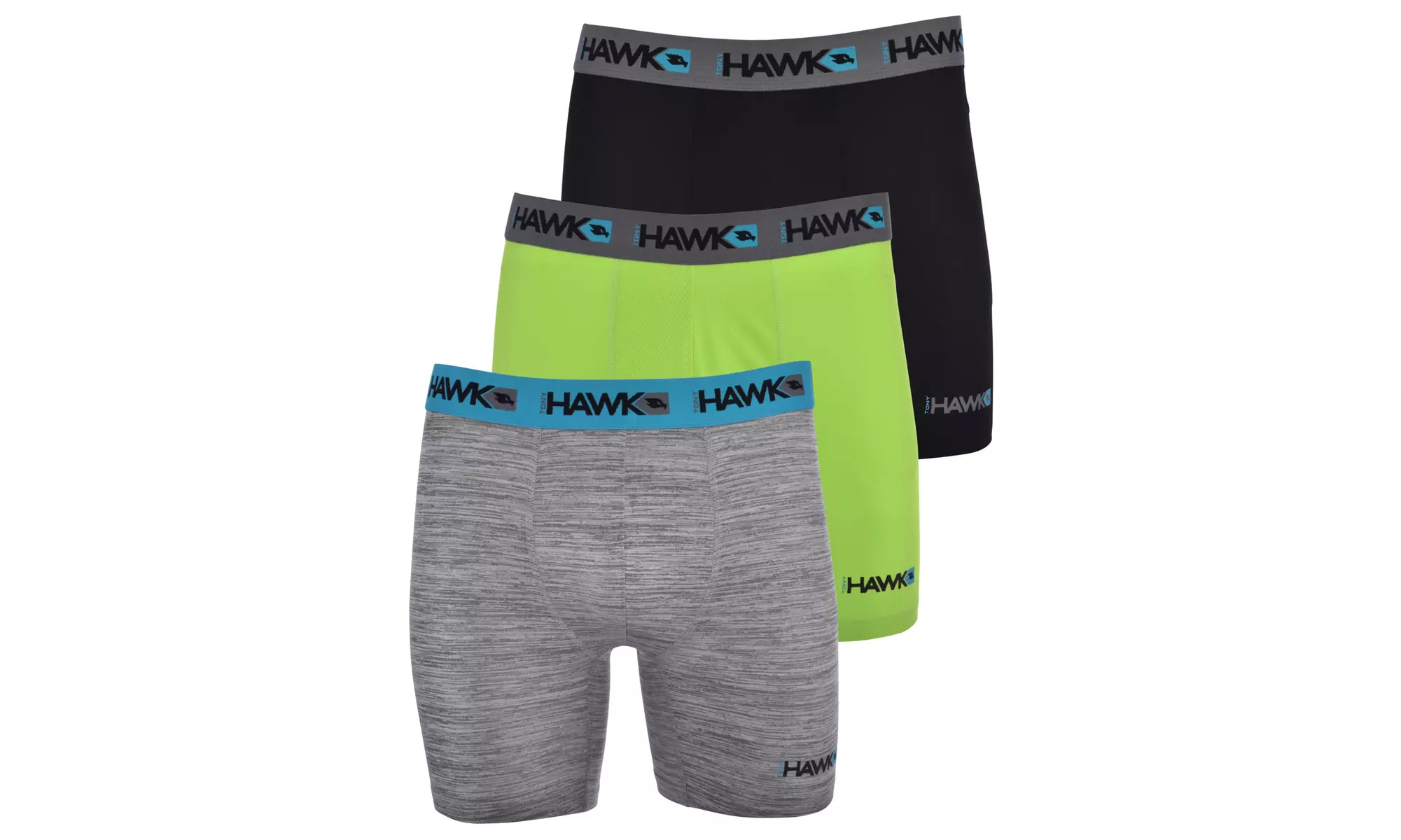 Tony Hawk Mens Performance Boxer Briefs - 12-Pack Tagless Mystery Colors
