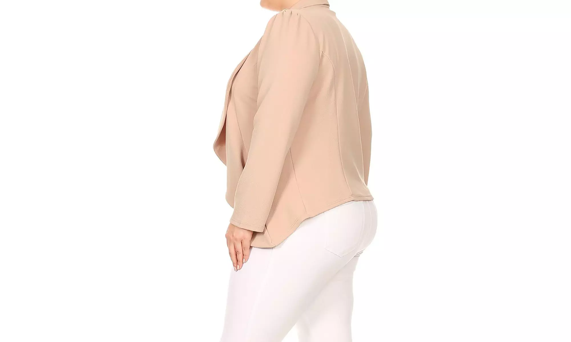 MOA Collection Womens Open Front Blazer with Plus Size