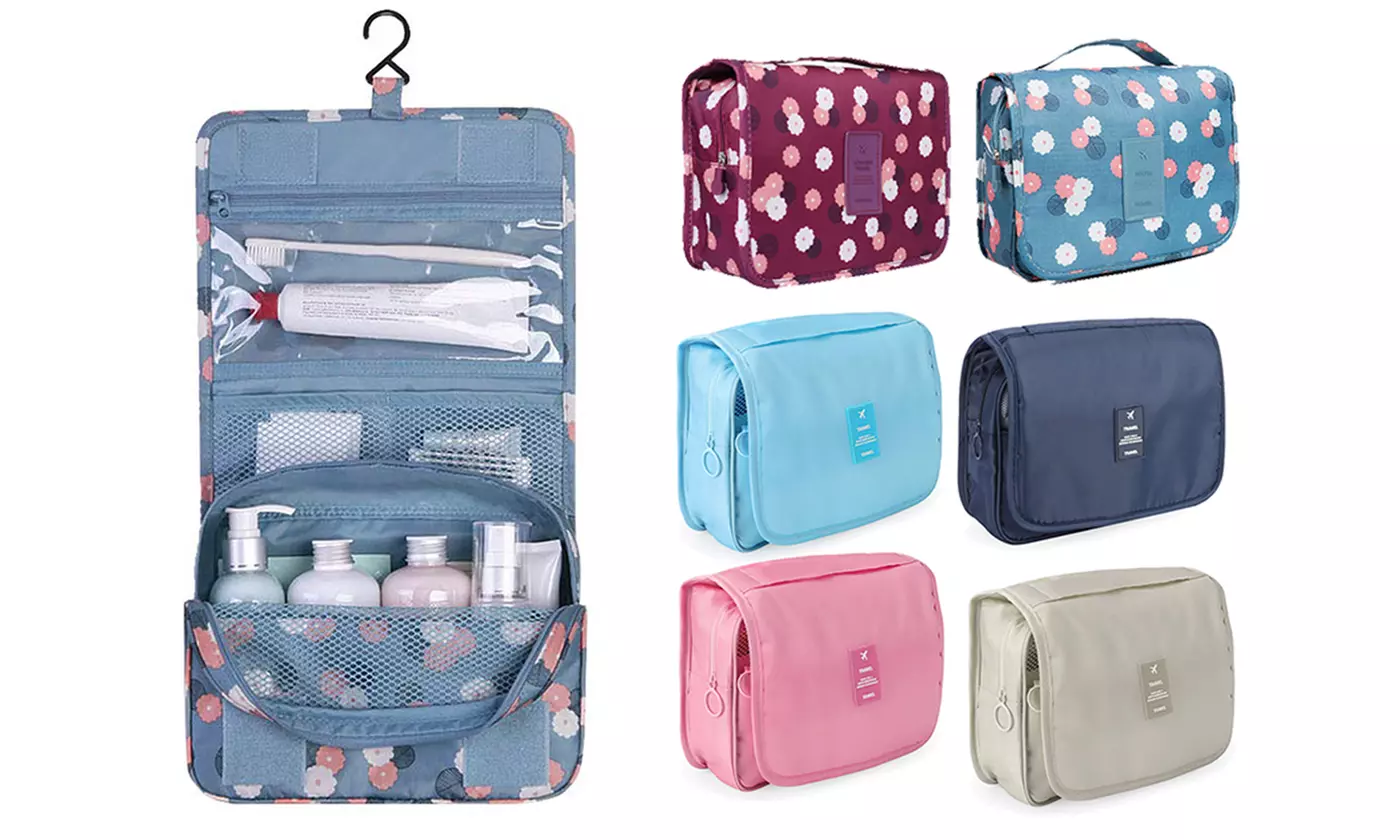 Large Cosmetic Makeup Travel Organizer Hanging Toiletry Bag