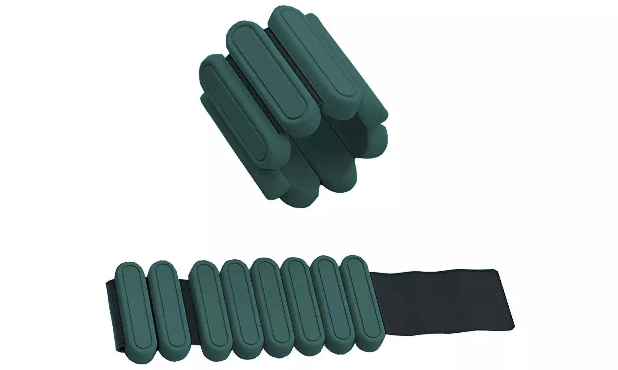 Zummy Set of 2 (1lb & 2lb )  Adjustable Wearable Wrist & Ankle Weights  
