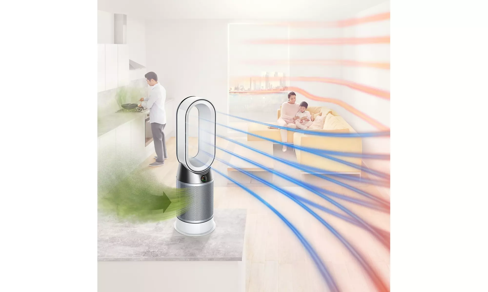 Refurbished Dyson Purifier Hot Cool HP04 Air Purifier, Heater, and Fan